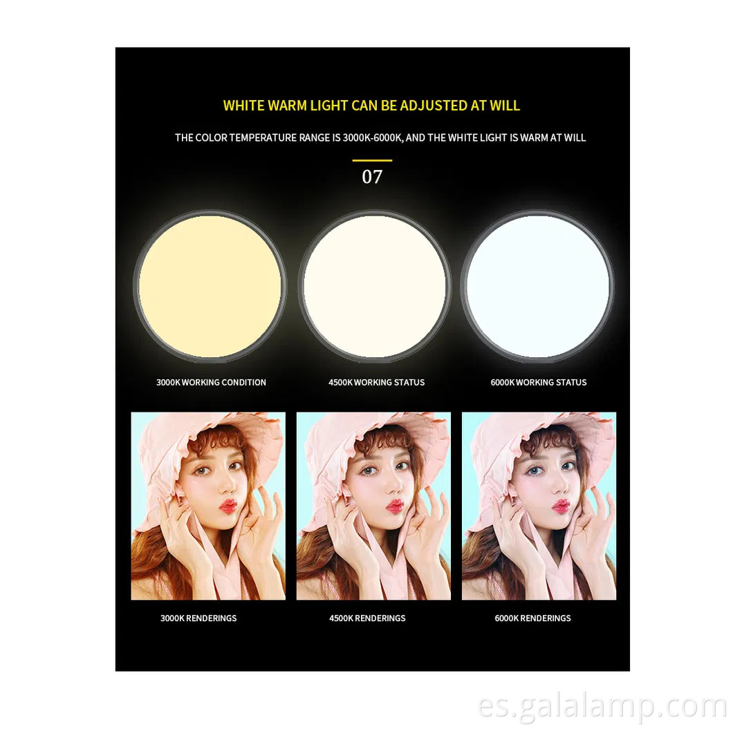 Luz de panel LED de 14 pulgadas para transmisión en vivo profesional